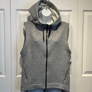 Ivy Park Grey Hooded Vest Size Small